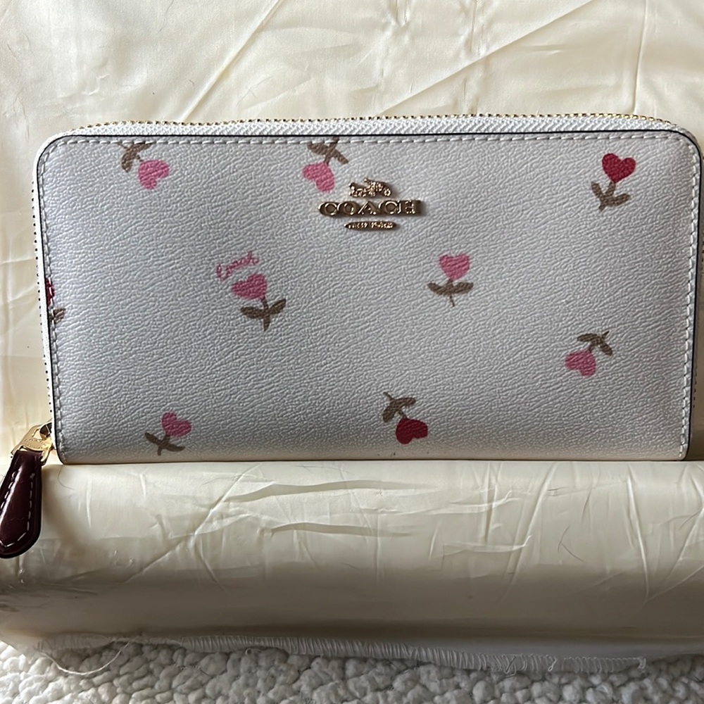 Coach Large zip around wallet